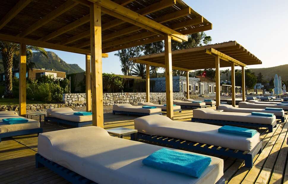 Ein Foto von der Terrasse im The Marmara Bodrum