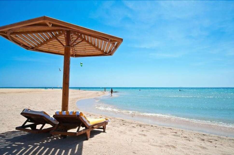 Een foto van het strand bij Shams Prestige Abu Soma