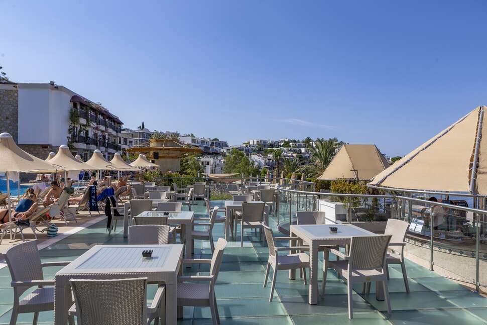 Een foto van het terras bij Diamond of Bodrum