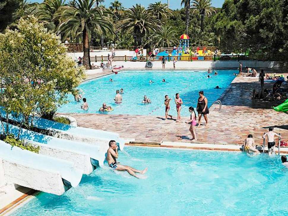 Een foto van het zwembad bij Camping La Baume - La Palmeraie