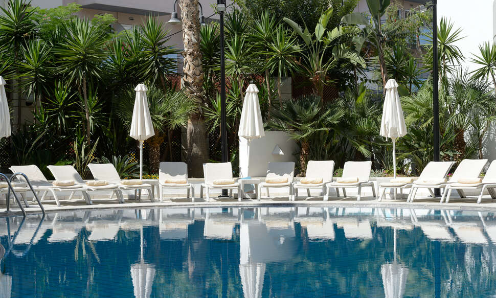 Ein Foto vom Pool im Aquila Porto Rethymnon