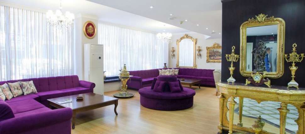 Een foto van het interieur van Grand Ant Hotel