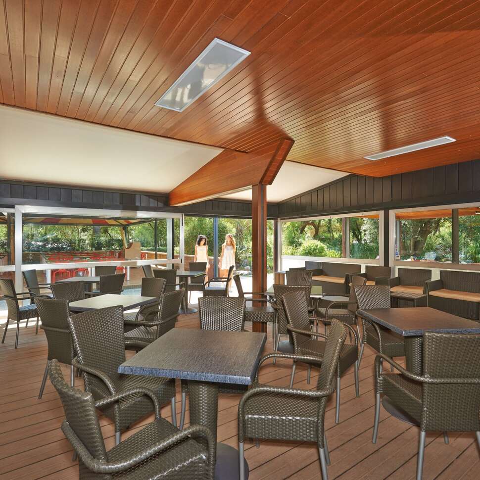 Een foto van het terras bij Camping Villaggio Baia Domizia