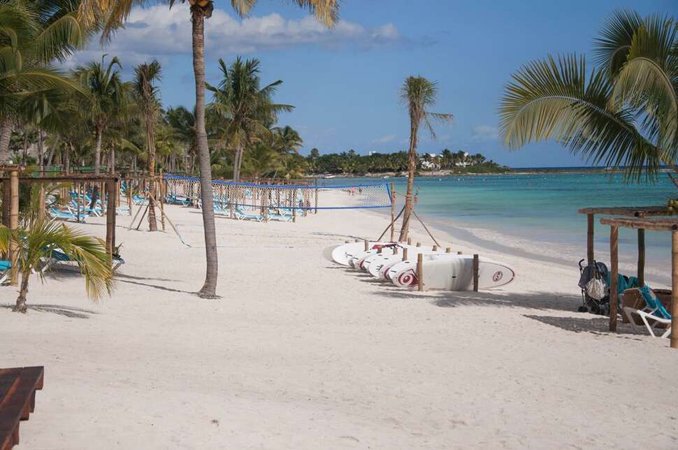 Een foto van het strand bij Akumal Bay Beach & Wellness Resort
