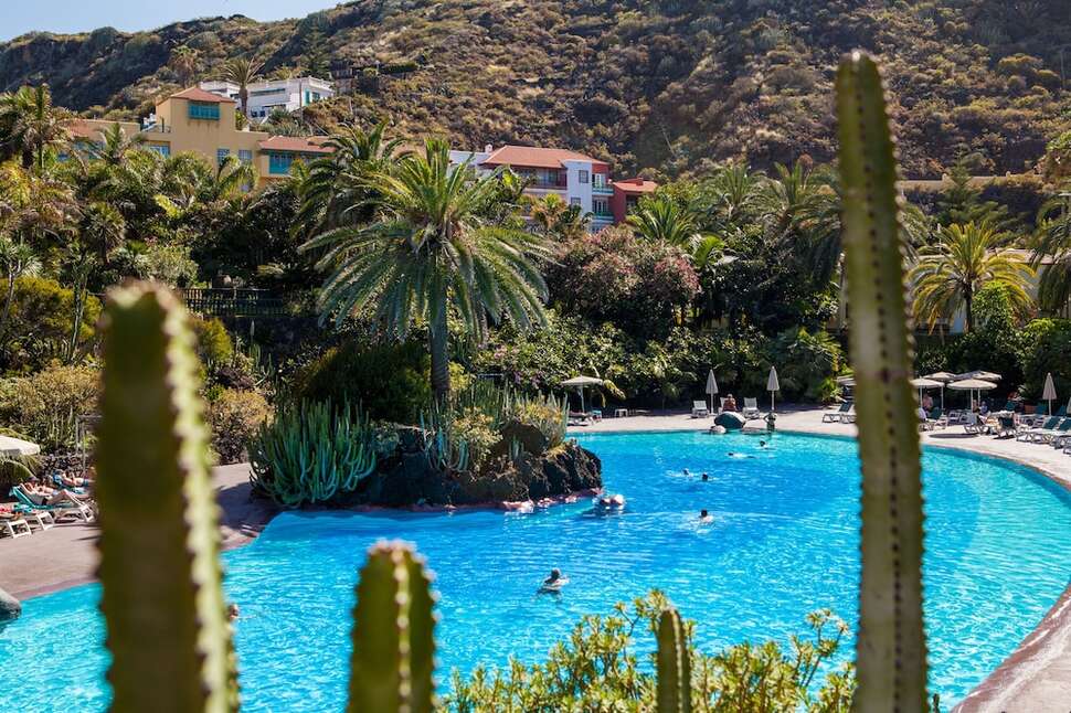 Een foto van het zwembad bij Hacienda San Jorge