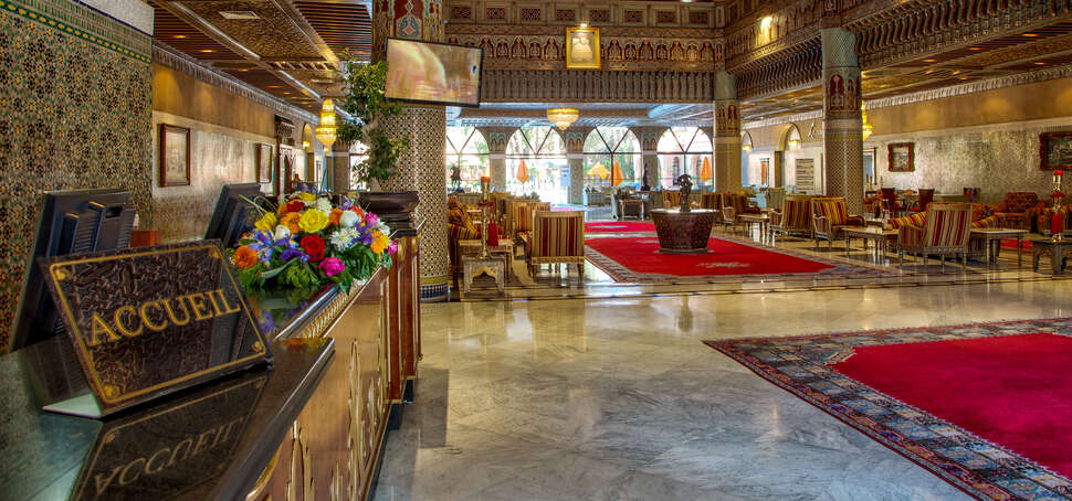 Een foto van het interieur van Royal Mirage Deluxe Hotel
