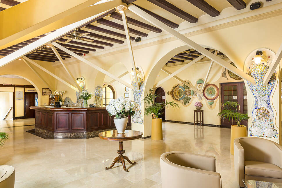 Een foto van het interieur van Guitart Rosa Hotel