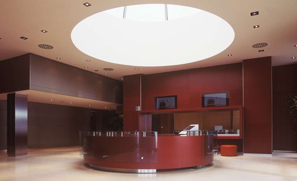 Een foto van het interieur van Unahotels T Hotel Cagliari