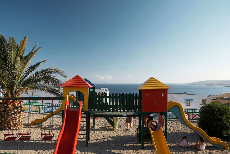 Een foto van de faciliteiten bij Mitsis Family Village Beach Hotel