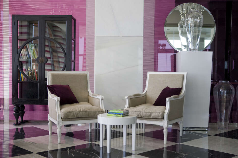 Een foto van het interieur van Hydros Hotel & Spa