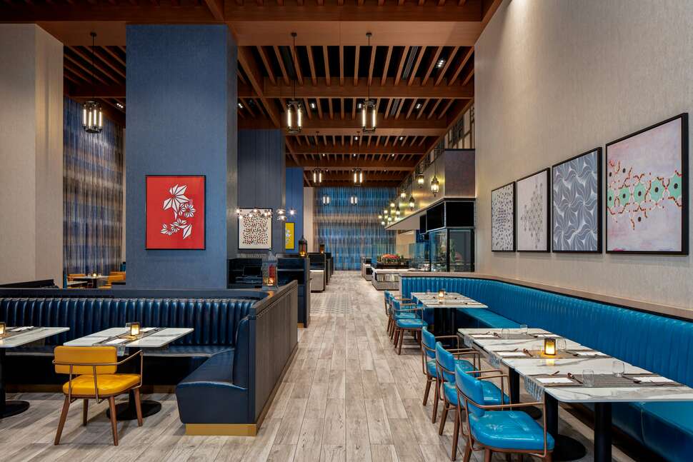 Een foto van de faciliteiten bij DoubleTree by Hilton Dubai M Square Hotel & Residences