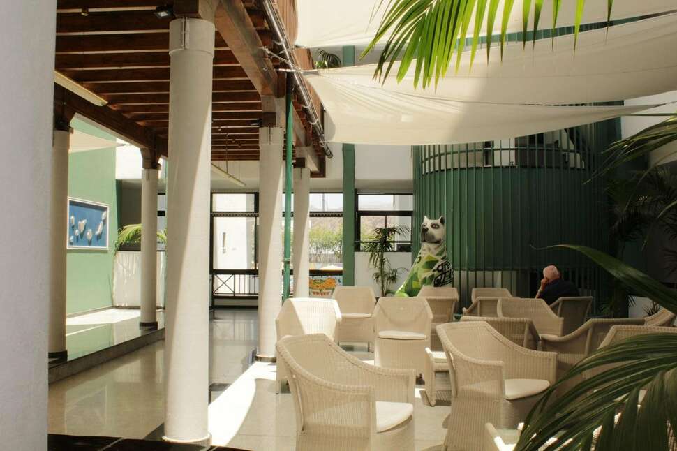 Een foto van het interieur van Green Field