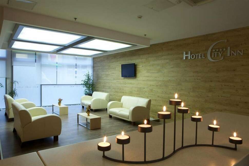 Een foto van het interieur van Hotel City Inn