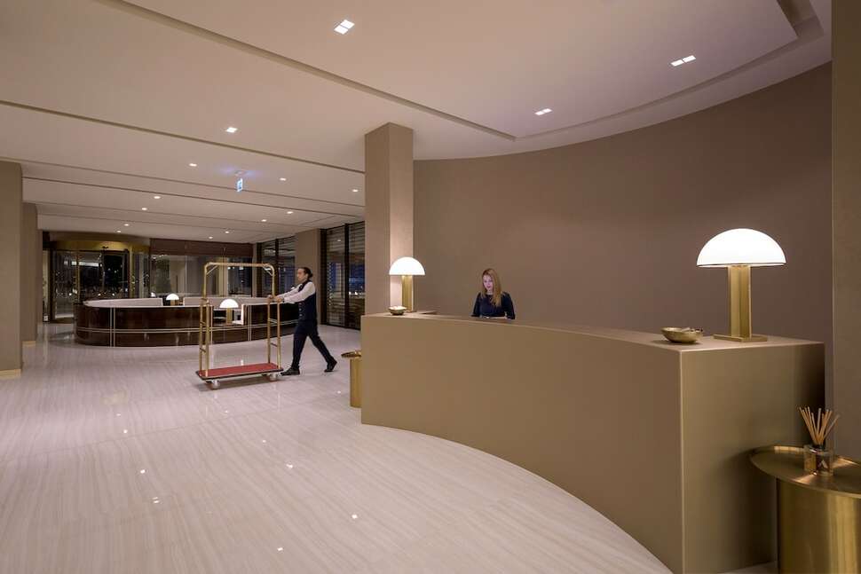 Een foto van het interieur van Amarande Hotel