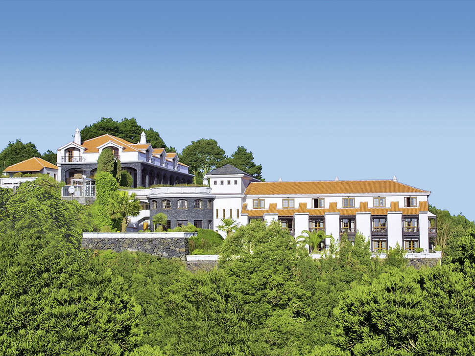 Ein Foto von der Außenansicht des Hotel La Palma Romantica