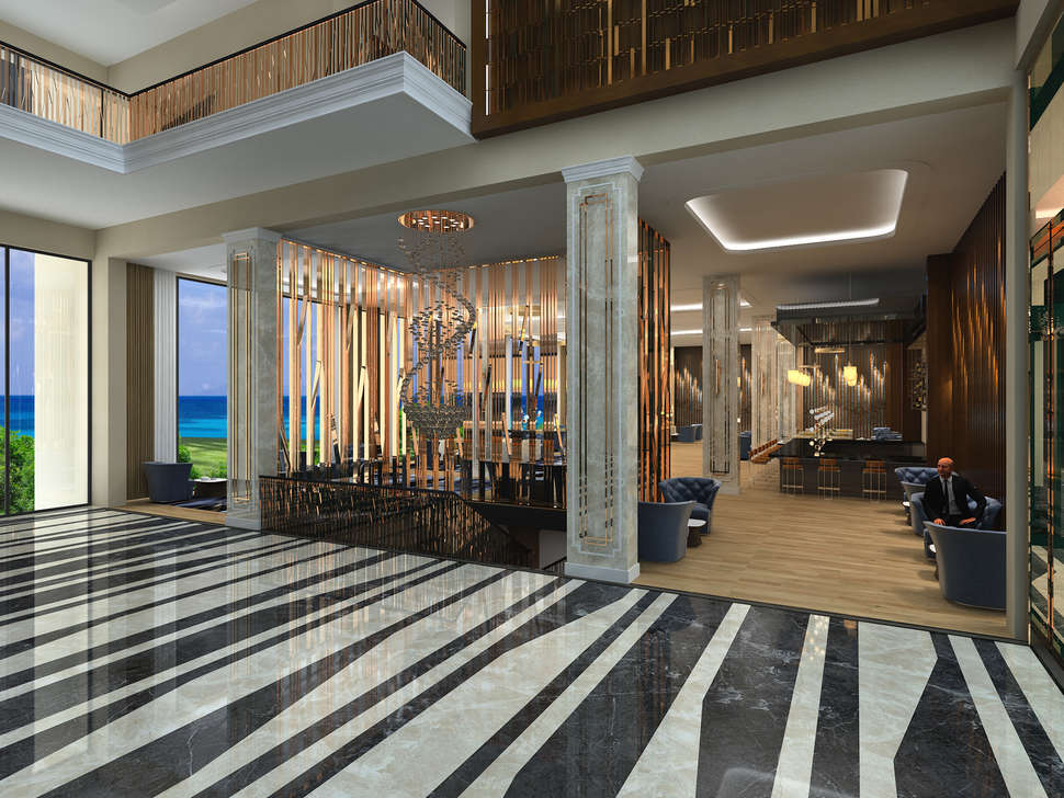 Een foto van het interieur van Aydinbey Queen's Palace & Spa