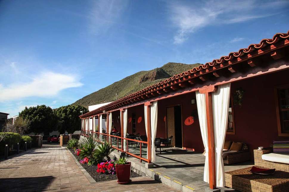 Een foto van de buitenkant van La Casona del Patio