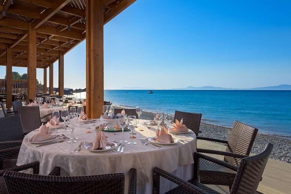 Een foto van de faciliteiten bij Avra Beach Resort Hotel & Bungalows