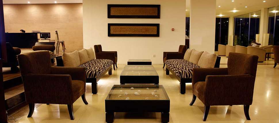 Een foto van het interieur van Pegasus Reef Hotel