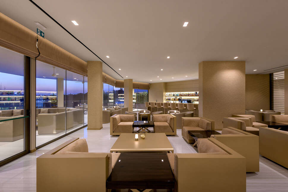Een foto van het interieur van Amarande Hotel