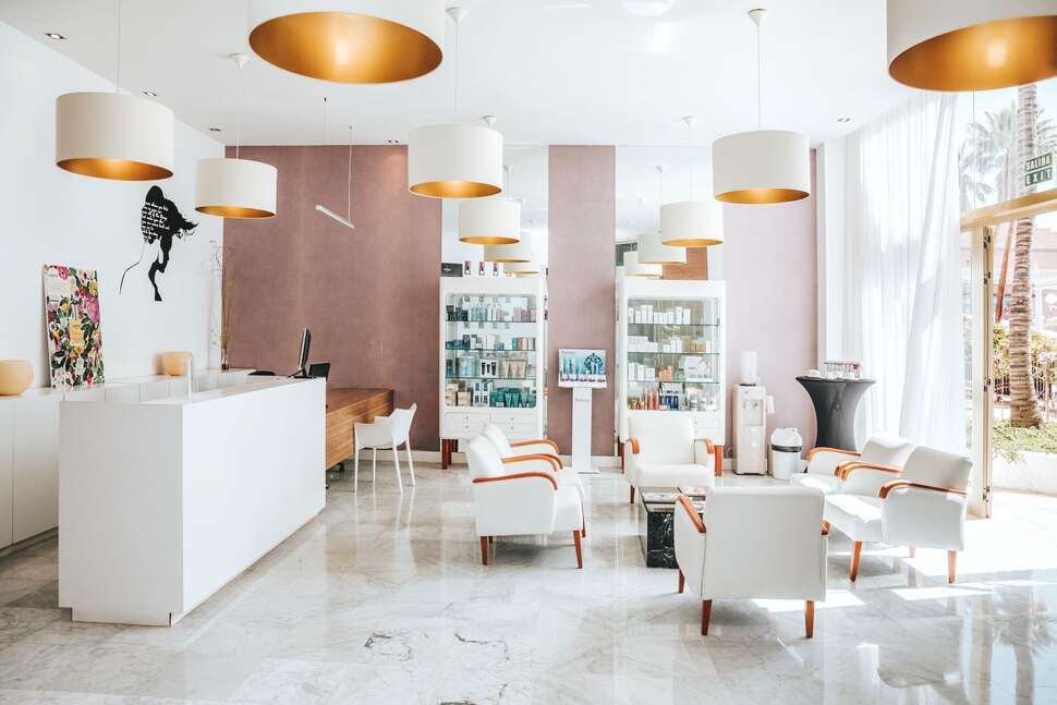 Ein Foto von den Einrichtungen im Mediterranean Palace Hotel