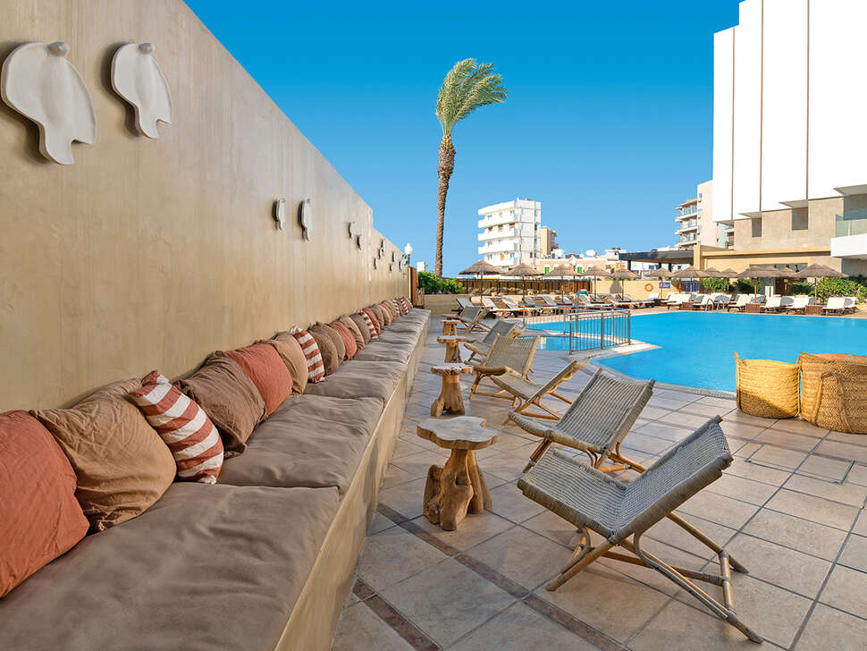 Ein Foto vom Pool im Blue Sky City Beach Hotel
