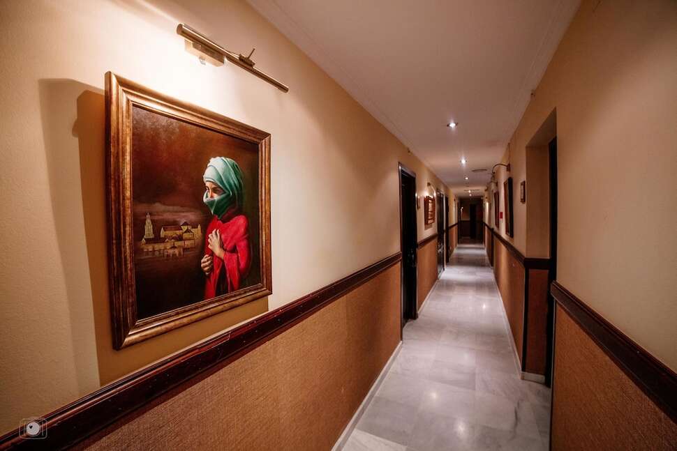 Een foto van het interieur van Hacienda Posada De Vallina