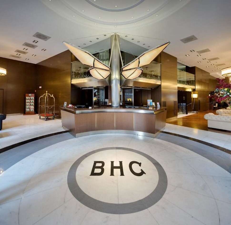 Een foto van het interieur van Hotel Barcelona Colonial