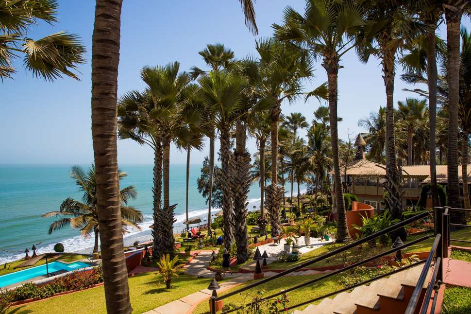 Een foto van het terras bij Ngala Lodge