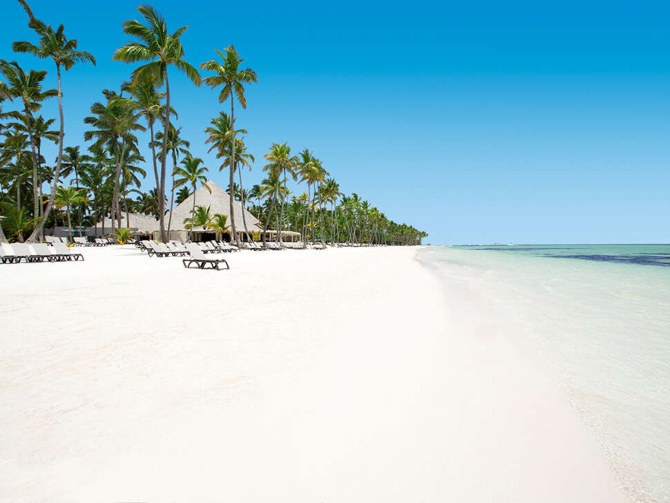 Een foto van het strand bij Barcelo Bavaro Beach