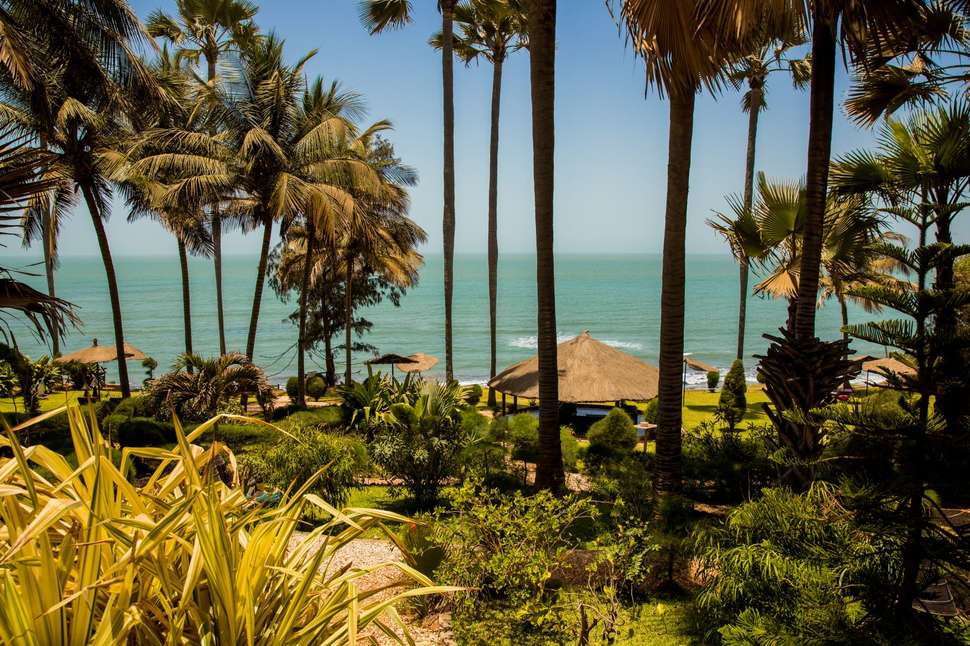 Een foto van het terras bij Ngala Lodge