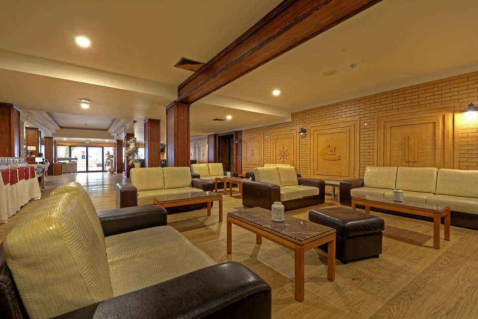 Een foto van het interieur van Paladim & Alagoa Mar Hotels