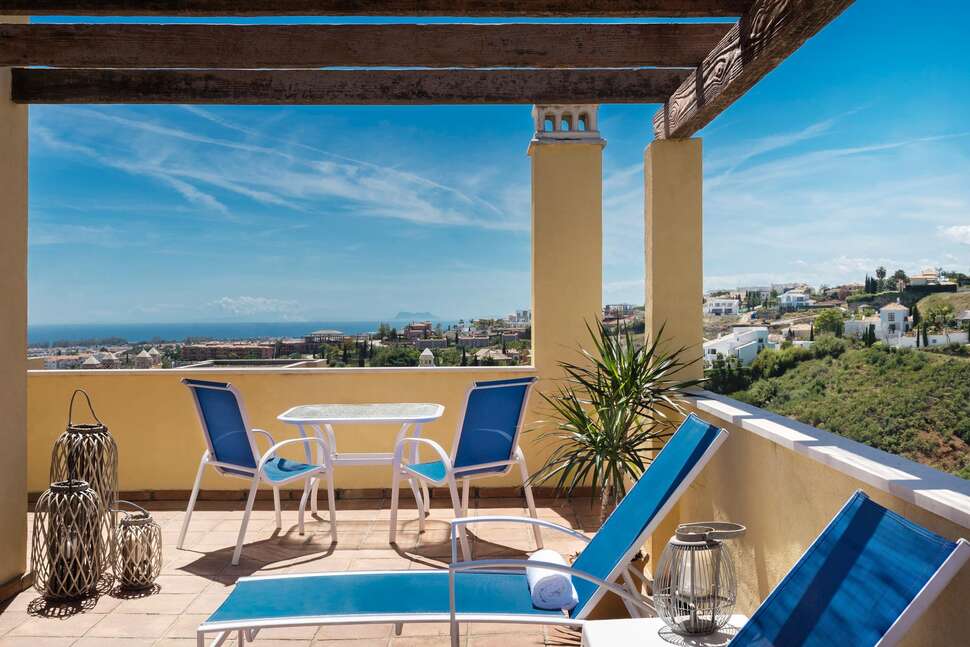 Een foto van het terras bij Colina del Paraiso