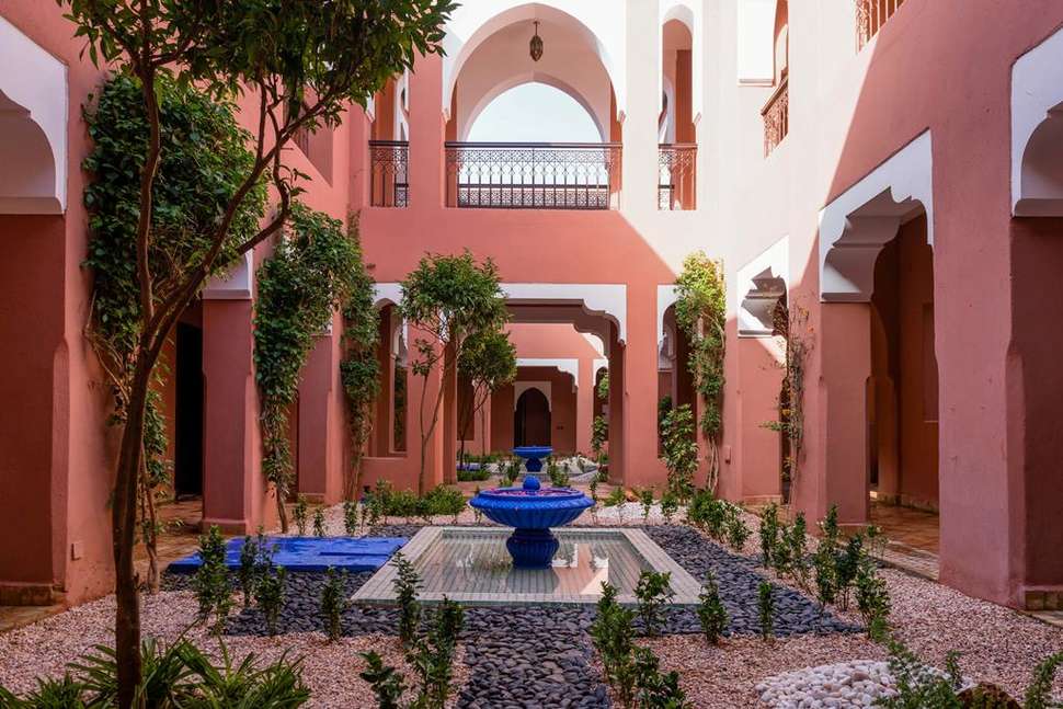 Een foto van de buitenkant van Marrakech Ryads Parc & Spa