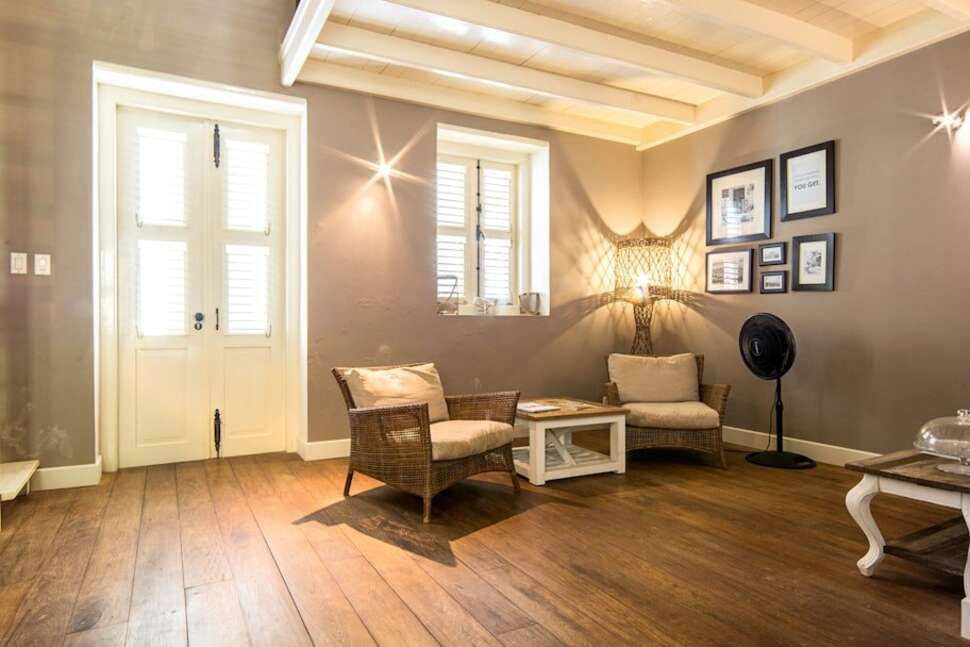 Een foto van het interieur van Pietermaai Boutique Hotel