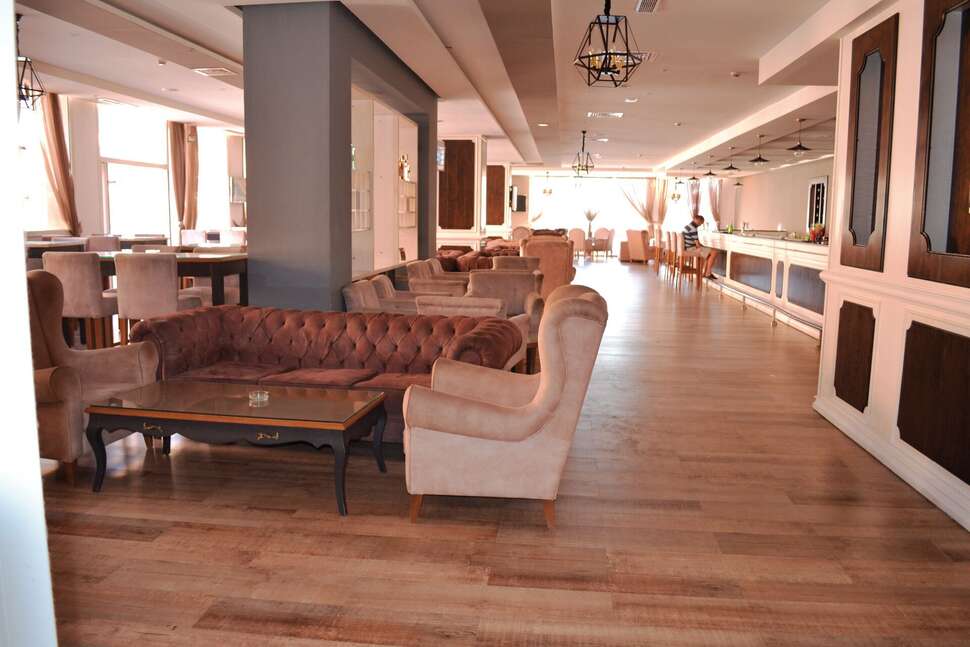 Een foto van het interieur van Hotel Marabout