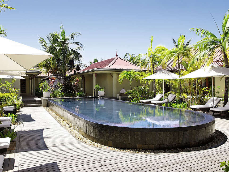 Een foto van het terras bij Tamassa Resort