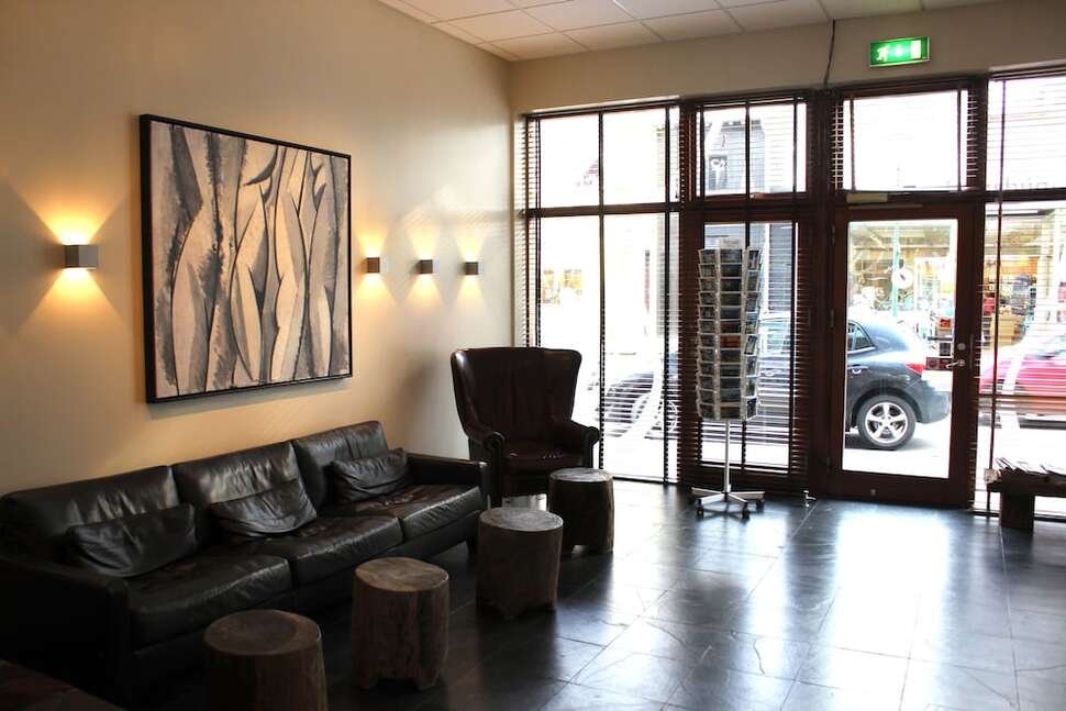 Een foto van het interieur van Hotel Fron