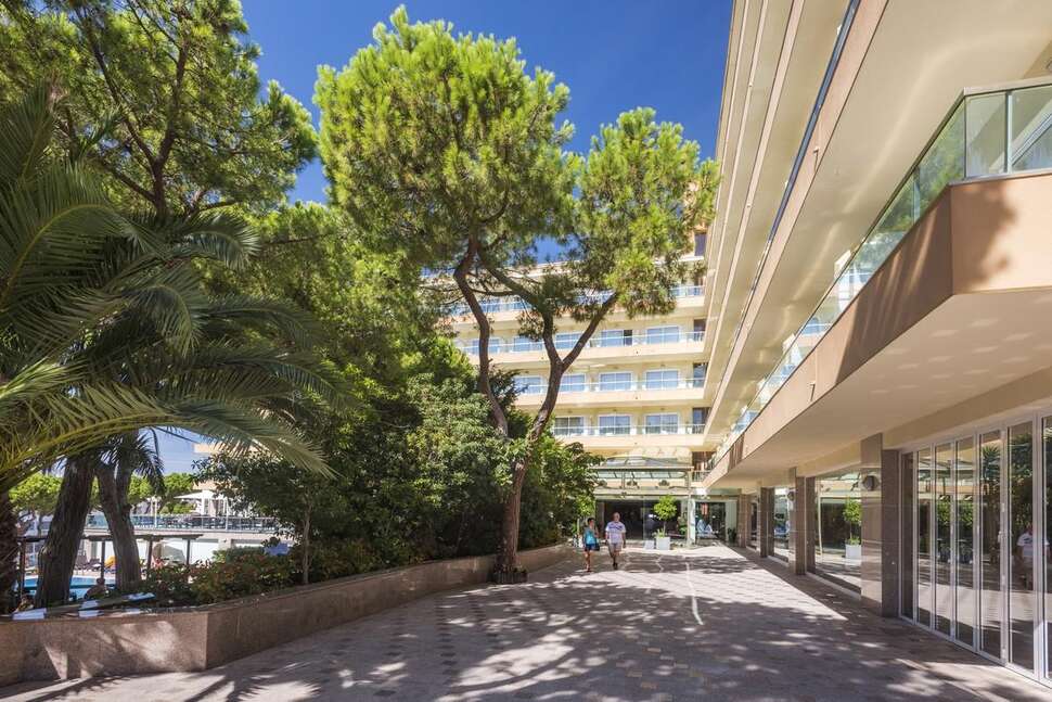 Een foto van de buitenkant van Hotel Las Vegas