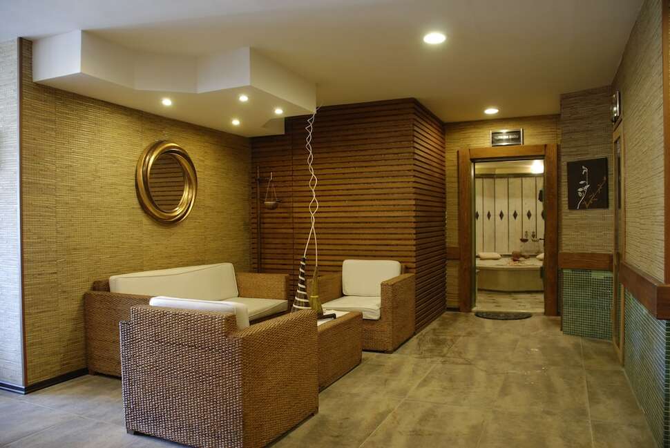 Een foto van het interieur van Grand Cettia Hotel
