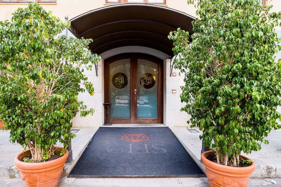 Een foto van de buitenkant van Hotel Vecchio Borgo