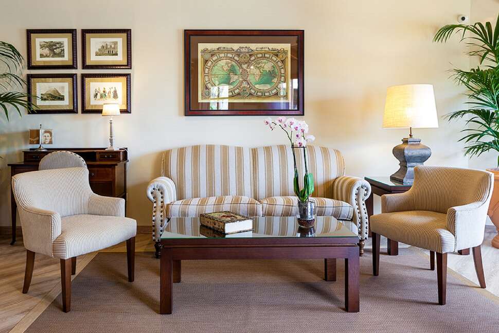 Een foto van het interieur van Appartementen Ambassador
