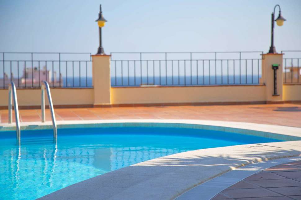 Een foto van het zwembad bij Hotel Lloret Santa Rosa