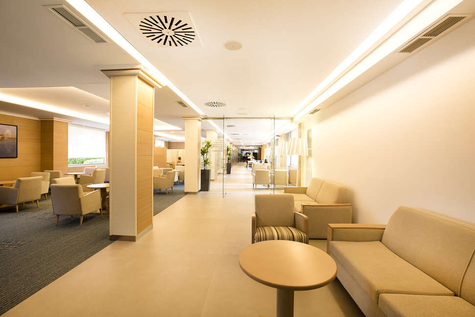 Een foto van het interieur van Hotel Cosmopolitan