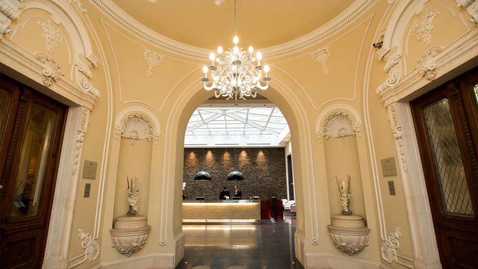 Een foto van het interieur van Eurostars Palazzo Zichy