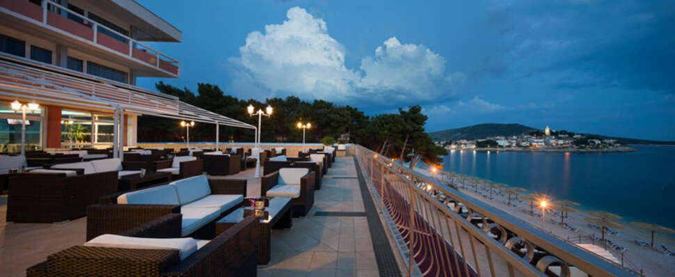Ein Foto von der Terrasse im Hotel Zora