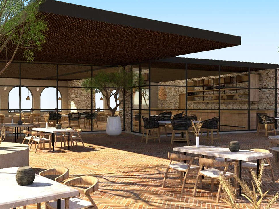 Een foto van het terras bij Momi Slow Living Hotel
