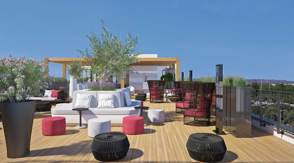 Een foto van het terras bij AP Cabanas Beach & Nature