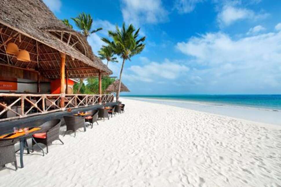 Ein Foto vom Strand beim Melia Zanzibar