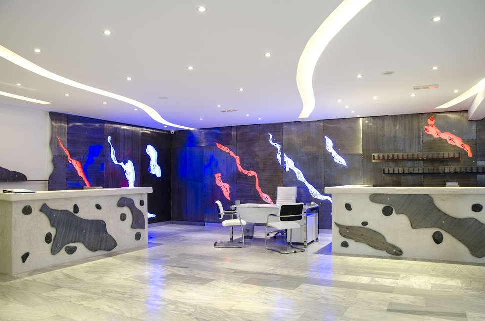 Een foto van het interieur van RK Beach Hotel